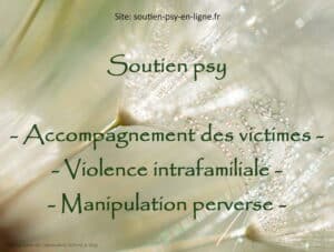 Soutien psy pour les victimes de violence conjugale et pervers narcissique. Comprendre pour mieux agir!