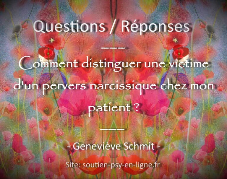 Comment distinguer une victime d'un pervers narcissique